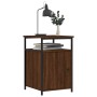 Mesita de noche madera contrachapada marrón roble 40x42x60 cm de vidaXL, Mesitas de noche - Ref: Foro24-826041, Precio: 35,84...