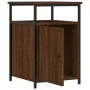 Bedside table made of brown oak plywood, measuring 40x42x60 cm. by vidaXL, Nightstands - Ref: Foro24-826041, Price: 35,84 €, ...