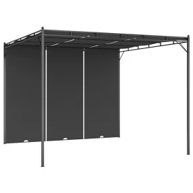 Garden gazebo with anthracite gray side curtain 3x3x2.25 m by vidaXL, Tents and gazebos - Ref: Foro24-47995, Price: 214,21 €,...