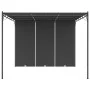 Garden gazebo with anthracite gray side curtain 3x3x2.25 m by vidaXL, Tents and gazebos - Ref: Foro24-47995, Price: 214,21 €,...