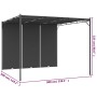 Cenador de jardín con cortina lateral gris antracita 3x3x2,25 m de vidaXL, Carpas y cenadores - Ref: Foro24-47995, Precio: 21...