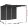Garden gazebo with anthracite gray side curtain 3x3x2.25 m by vidaXL, Tents and gazebos - Ref: Foro24-47995, Price: 214,21 €,...