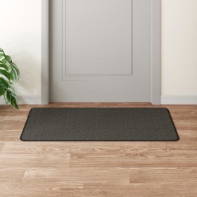 Alfombra de pasillo con aspecto sisal gris antracita 50x100 cm