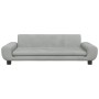 Hundebett aus hellgrauem Samt 100x54x33 cm von vidaXL, Betten für Hunde - Ref: Foro24-171982, Preis: 111,14 €, Rabatt: %
