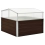 Braunes Gewächshaus aus verzinktem Stahl 100x100x85 cm von vidaXL, Töpfe und Pflanzgefäße - Ref: Foro24-45711, Preis: 87,36 €...