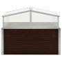 Galvanized steel brown greenhouse 100x100x85 cm by vidaXL, Pots and planters - Ref: Foro24-45711, Price: 86,71 €, Discount: %