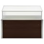 Braunes Gewächshaus aus verzinktem Stahl 100x100x85 cm von vidaXL, Töpfe und Pflanzgefäße - Ref: Foro24-45711, Preis: 87,36 €...