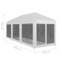 Festzelt mit 8 Gitterwänden 9x3 m von vidaXL, Zelte und Pavillons - Ref: Foro24-45111, Preis: 146,59 €, Rabatt: %