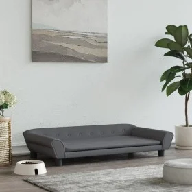 Dunkelgraues Hundebett aus Samt, 100 x 50 x 21 cm von vidaXL, Betten für Hunde - Ref: Foro24-172007, Preis: 111,82 €, Rabatt: %