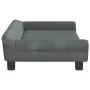 Dark gray velvet dog bed 100x50x21 cm by vidaXL, Beds for dogs - Ref: Foro24-172007, Price: 111,82 €, Discount: %