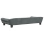 Dunkelgraues Hundebett aus Samt, 100 x 50 x 21 cm von vidaXL, Betten für Hunde - Ref: Foro24-172007, Preis: 114,12 €, Rabatt: %