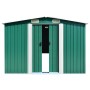 Grüner Gartenschuppen aus verzinktem Stahl, 257 x 990 x 181 cm von vidaXL, Schuppen - Ref: Foro24-47036, Preis: 1,00 €, Rabat...