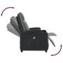 Sillón reclinable eléctrico de cuero sintético negro de vidaXL, Sillones - Ref: Foro24-3073788, Precio: 257,57 €