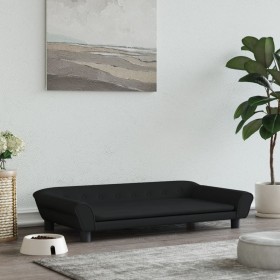 Hundebett aus schwarzem Samt, 100 x 50 x 21 cm von vidaXL, Betten für Hunde - Ref: Foro24-172009, Preis: 109,93 €, Rabatt: %
