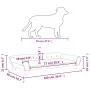 Hundebett aus schwarzem Samt, 100 x 50 x 21 cm von vidaXL, Betten für Hunde - Ref: Foro24-172009, Preis: 107,84 €, Rabatt: %
