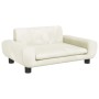 Cremefarbenes Hundebett aus Samt, 70 x 45 x 33 cm von vidaXL, Betten für Hunde - Ref: Foro24-171994, Preis: 80,73 €, Rabatt: %
