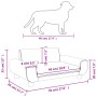 Cremefarbenes Hundebett aus Samt, 70 x 45 x 33 cm von vidaXL, Betten für Hunde - Ref: Foro24-171994, Preis: 80,73 €, Rabatt: %