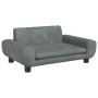Dunkelgraues Hundebett aus Samt, 70 x 45 x 33 cm von vidaXL, Betten für Hunde - Ref: Foro24-171990, Preis: 78,24 €, Rabatt: %