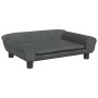 Dunkelgraues Hundebett aus Samt, 70 x 48 x 22 cm von vidaXL, Betten für Hunde - Ref: Foro24-172014, Preis: 83,97 €, Rabatt: %