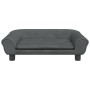 Dunkelgraues Hundebett aus Samt, 70 x 48 x 22 cm von vidaXL, Betten für Hunde - Ref: Foro24-172014, Preis: 83,97 €, Rabatt: %