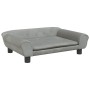 Hellgraues Hundebett aus Samt, 70 x 48 x 22 cm von vidaXL, Betten für Hunde - Ref: Foro24-172013, Preis: 81,45 €, Rabatt: %