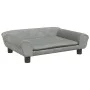 Light gray velvet dog bed 70x48x22 cm by vidaXL, Beds for dogs - Ref: Foro24-172013, Price: 68,35 €, Discount: %