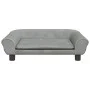 Light gray velvet dog bed 70x48x22 cm by vidaXL, Beds for dogs - Ref: Foro24-172013, Price: 68,35 €, Discount: %