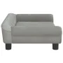 Light gray velvet dog bed 70x48x22 cm by vidaXL, Beds for dogs - Ref: Foro24-172013, Price: 68,35 €, Discount: %