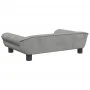 Light gray velvet dog bed 70x48x22 cm by vidaXL, Beds for dogs - Ref: Foro24-172013, Price: 68,35 €, Discount: %