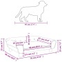 Hellgraues Hundebett aus Samt, 70 x 48 x 22 cm von vidaXL, Betten für Hunde - Ref: Foro24-172013, Preis: 81,45 €, Rabatt: %