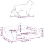 Light gray velvet dog bed 70x48x22 cm by vidaXL, Beds for dogs - Ref: Foro24-172013, Price: 68,35 €, Discount: %