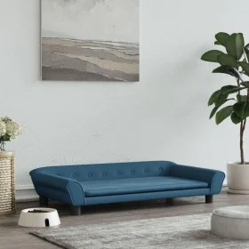 Hundebett aus blauem Samt, 100 x 50 x 21 cm von vidaXL, Betten für Hunde - Ref: Foro24-172005, Preis: 102,66 €, Rabatt: %