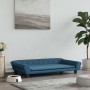 Hundebett aus blauem Samt, 100 x 50 x 21 cm von vidaXL, Betten für Hunde - Ref: Foro24-172005, Preis: 104,53 €, Rabatt: %