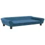 Cama para perros de terciopelo azul 100x50x21 cm de vidaXL, Camas para perros - Ref: Foro24-172005, Precio: 102,66 €, Descuen...