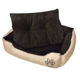 Cama para perro con cojín acolchado talla M