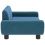 Cama para perros de terciopelo azul 70x45x33 cm de vidaXL, Camas para perros - Ref: Foro24-171988, Precio: 79,16 €, Descuento: %