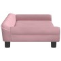 Hundebett aus rosa Samt, 100 x 50 x 21 cm von vidaXL, Betten für Hunde - Ref: Foro24-172008, Preis: 105,14 €, Rabatt: %