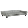 Cama para perros de terciopelo gris claro 100x50x21 cm de vidaXL, Camas para perros - Ref: Foro24-172006, Precio: 105,28 €, D...