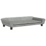 Cama para perros de terciopelo gris claro 100x50x21 cm de vidaXL, Camas para perros - Ref: Foro24-172006, Precio: 103,46 €, D...