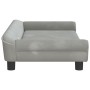 Hundebett aus hellgrauem Samt 100x50x21 cm von vidaXL, Betten für Hunde - Ref: Foro24-172006, Preis: 105,39 €, Rabatt: %
