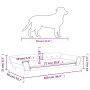 Cama para perros de terciopelo gris claro 100x50x21 cm de vidaXL, Camas para perros - Ref: Foro24-172006, Precio: 103,46 €, D...