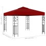 Cenador color vino tinto 3x3 m de vidaXL, Carpas y cenadores - Ref: Foro24-47947, Precio: 238,21 €, Descuento: %