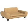 Brown velvet dog bed 70x45x33 cm by vidaXL, Beds for dogs - Ref: Foro24-171993, Price: 81,51 €, Discount: %