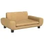 Hundebett aus braunem Samt, 70 x 45 x 33 cm von vidaXL, Betten für Hunde - Ref: Foro24-171993, Preis: 80,16 €, Rabatt: %