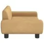 Hundebett aus braunem Samt, 70 x 45 x 33 cm von vidaXL, Betten für Hunde - Ref: Foro24-171993, Preis: 80,16 €, Rabatt: %