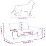 Hundebett aus braunem Samt, 70 x 45 x 33 cm von vidaXL, Betten für Hunde - Ref: Foro24-171993, Preis: 80,16 €, Rabatt: %
