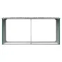 Casetilla para leña acero galvanizado verde 30x92x153 cm de vidaXL, Accesorios para bolsas y soportes de leña - Ref: Foro24-4...