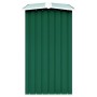 Brennholzschuppen aus verzinktem Stahl grün 30x92x153 cm von vidaXL, Zubehör für Taschen und Brennholzhalter - Ref: Foro24-47...