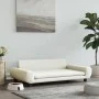 Cremefarbenes Hundebett aus Samt, 100 x 54 x 33 cm von vidaXL, Betten für Hunde - Ref: Foro24-171987, Preis: 104,46 €, Rabatt: %