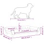 Hundebett aus braunem Samt 100x50x21 cm von vidaXL, Betten für Hunde - Ref: Foro24-172010, Preis: 105,58 €, Rabatt: %